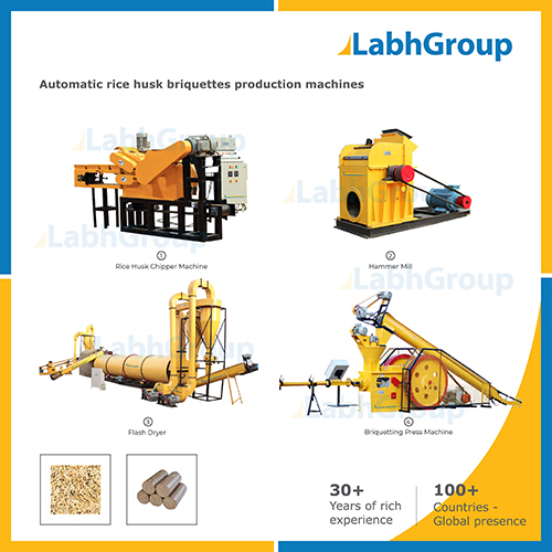 High Capacity Rice Husk Briquettes Manufacturing Plant