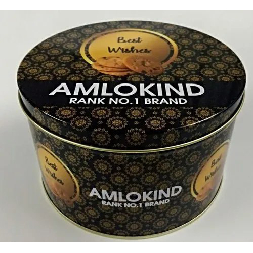 Printed Cookies Tin Container