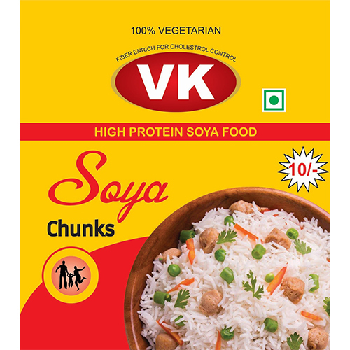 Soya Chunks Printed Laminated Film Pouches For Packaging