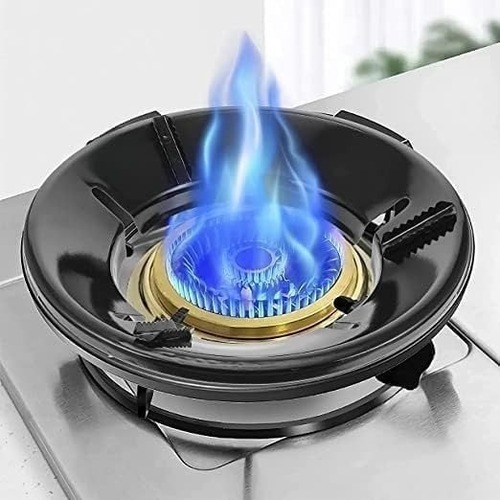 Mitsico Black Gas Saver Burner Stand Gas Saver Jali Home Gas Stove Fire Windproof Energy Saving Stan