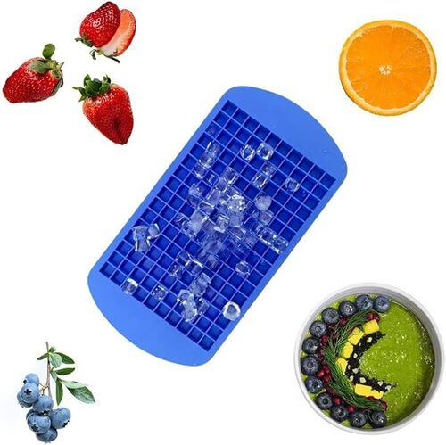 BAREPEPE 160 Cavity Silicone Mini Ice Cube Trays, 320 Small Ice Cube Molds, Easier to Release, Crush