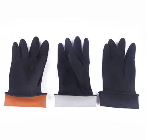 Full Finger Black Industrial Gloves