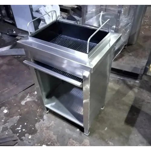SS Counter Type Barbecue Grill Charcoal Operated Barbecue