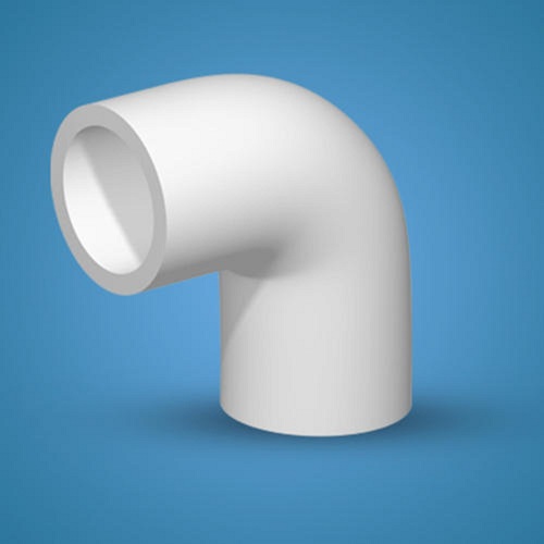 0.5 To 4 Inch ASTM D2467 Schedule 80 White 90 Degree Bend Plastic UPVC Fitting Pipe Elbow