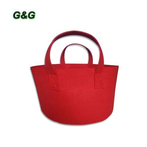 Monogrammed Felt Fabric Potato Planting Bag