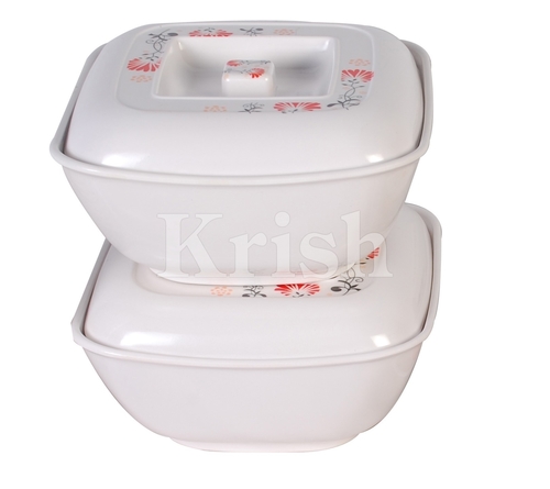 Square Serving Bowl with Cover