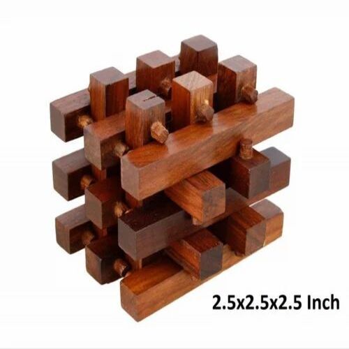 Wooden Square Puzzle Game