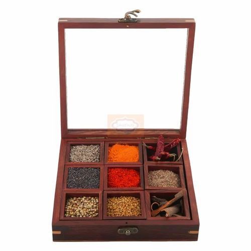 Sheesham Wood Spice Box