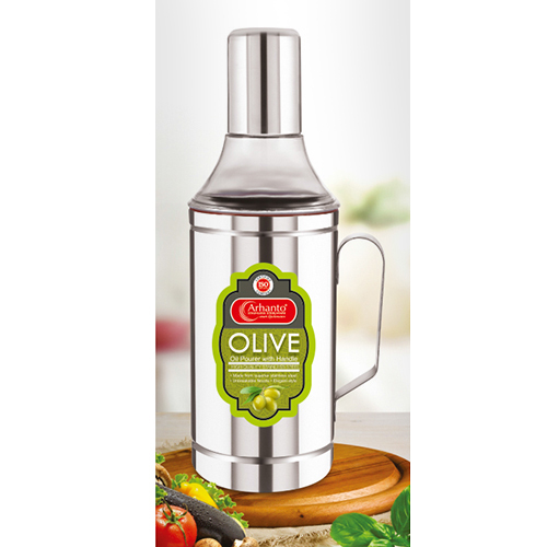 Olive SS Oil Pourer With Handle