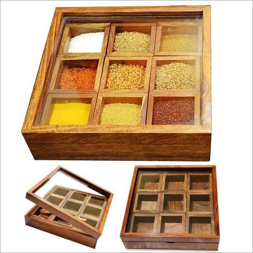 Wooden Spice Box