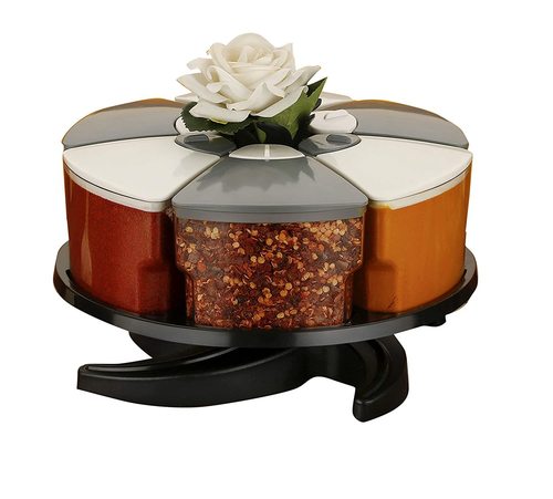 6 Jar Single Layer Spice Rack