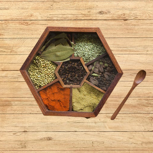 Wooden Spice Box