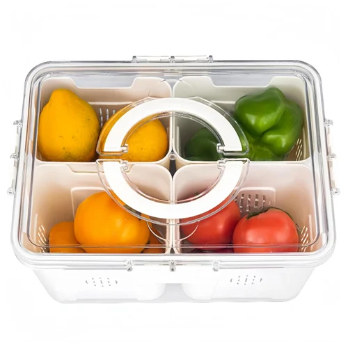 Prime Pick 4 Divider High Strainer Organizer