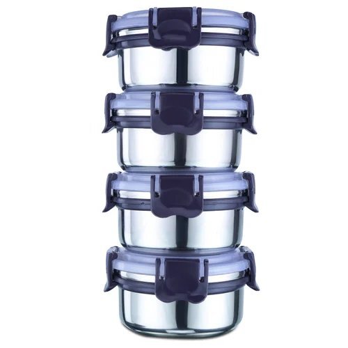 Feast 4 Virtue Homeware Grey Lunch Box Set