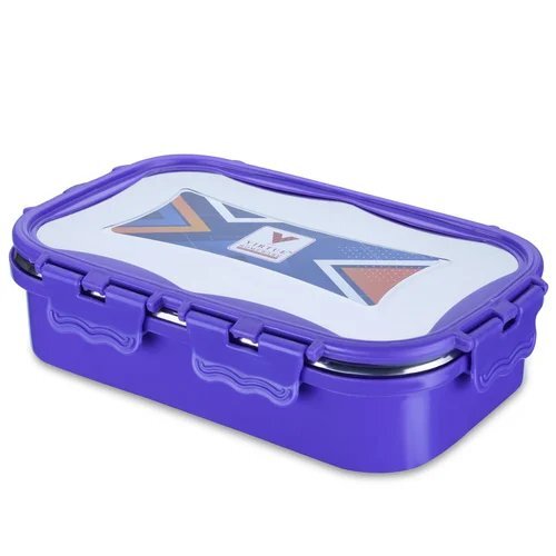 VH Carry Hot Virtue Homeware 900ml Purple Stainless Steel Lunch Box