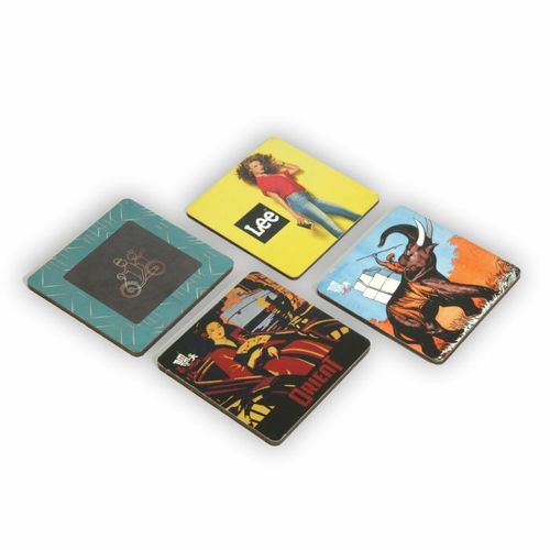 Paper Printed Coaster on Acrylic