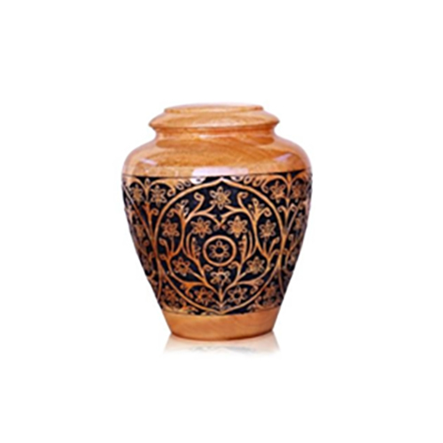 6inch Wooden Urns In Mango Wood