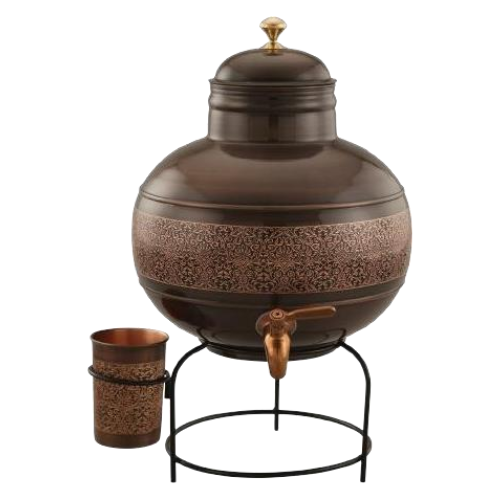 copper hammered ghara dispenser