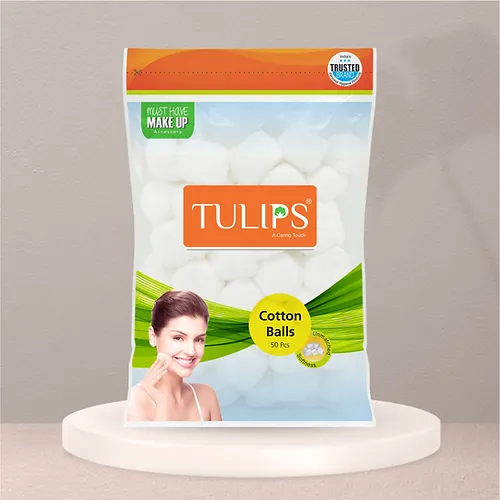 50 pcs White Cotton Balls Ziplock Bag