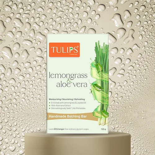 125gm Lemongrass And Aloe Vera Handmade Bathing Bar Soap