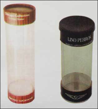 PVC Cylinder Paper Box (C-02)