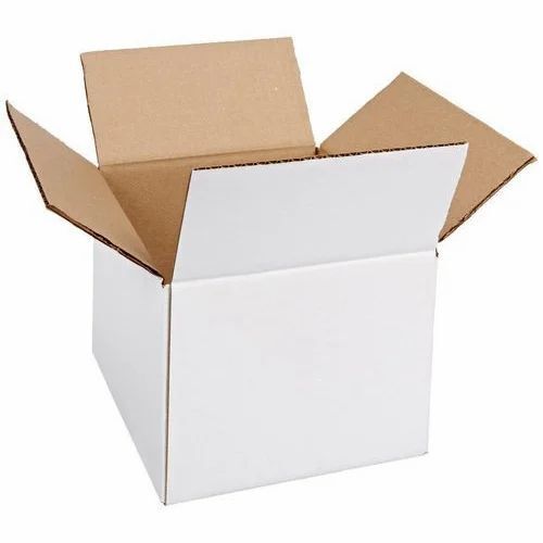 3 Ply 10x8x14 Inches Rectangular Matte Finished Plain Duplex Box
