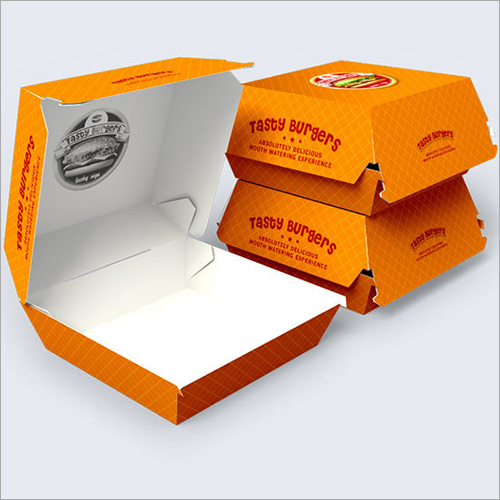 Lightweight And Portable Rectangular Plain Paper Fast Food Packaging Box