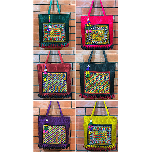 Silk Embroidery Big Handbags
