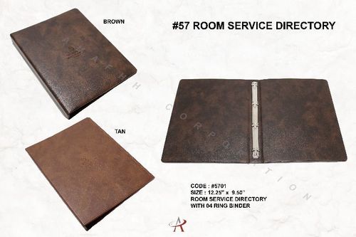 Plain Design Leatherette Folder