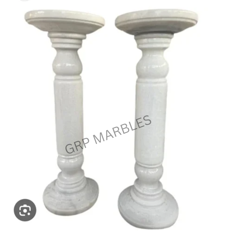 White Marble Pedestal