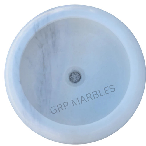 White Marble Round Wash Basin