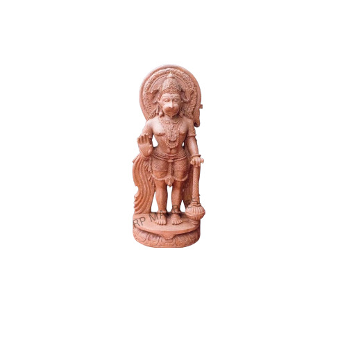 Red Sandstone Hanuman Statue