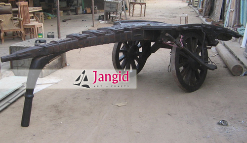 Indian Wooden Antique Buffalo Bull Cart