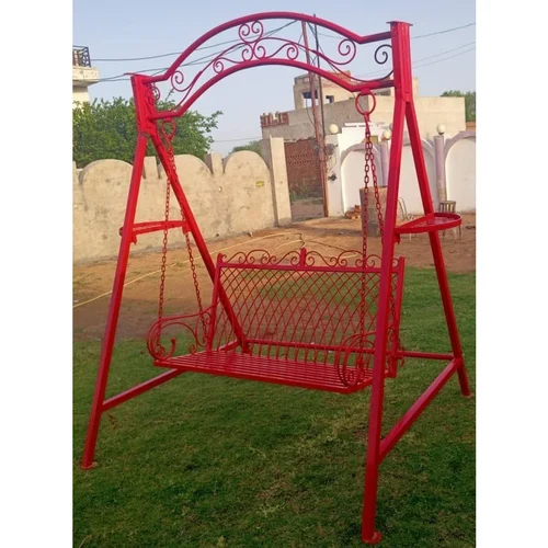 3 Seater Red Iron Jhula