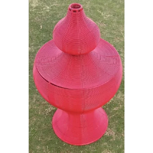 Pink Iron Flower Vase
