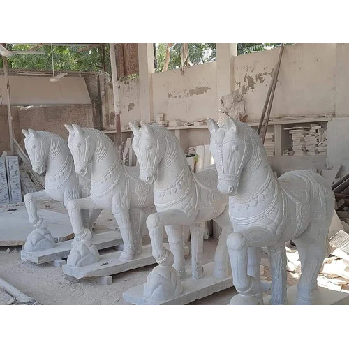 White Marble Animal Statue