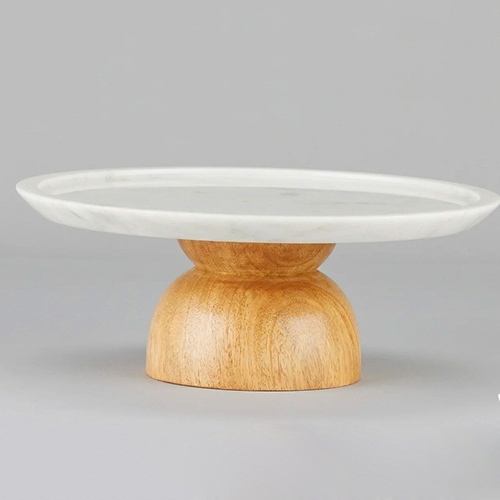 Clara Wooden Single Tier Dessert Stand