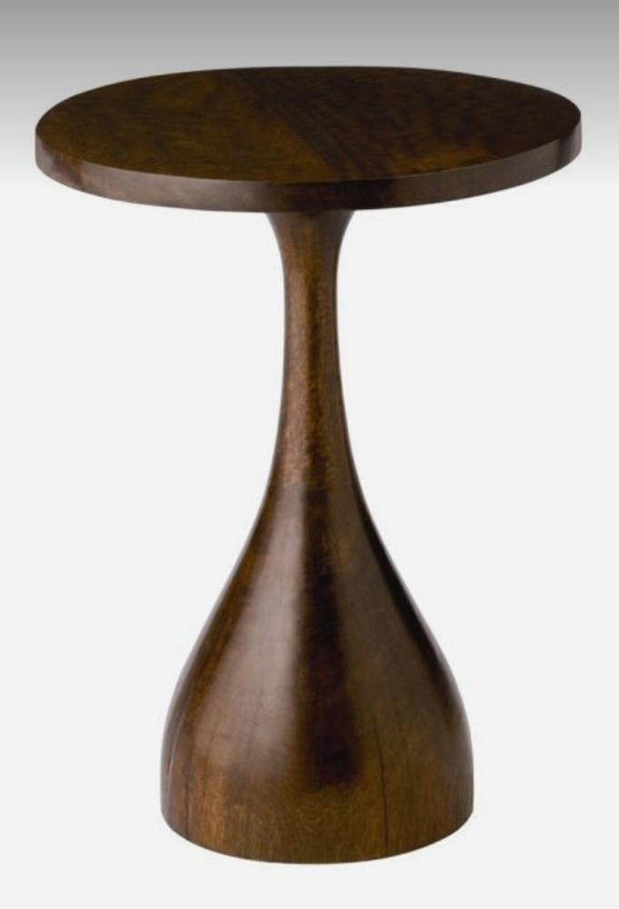 Wooden Stripe Side Table