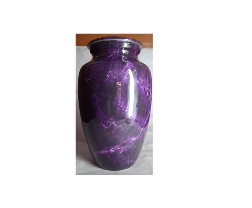 ALUMINIUM PURPLE CREMATION URN FUNERAL SUPPLIES