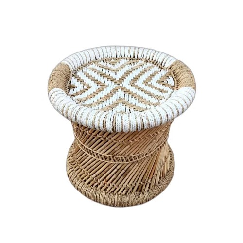 Brown And White Bamboo Mudda