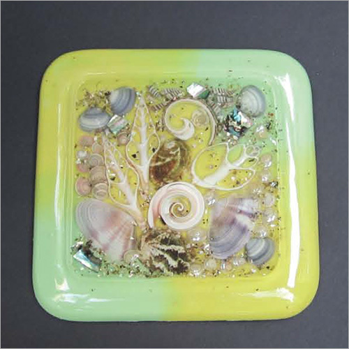 Square Seashell Serving Plate