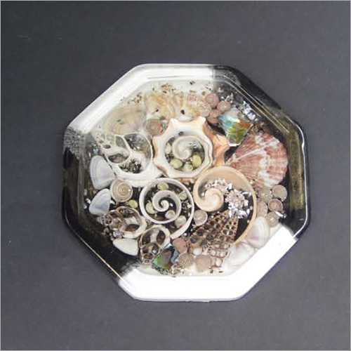 Hexagonal Seashell Tea Coaster