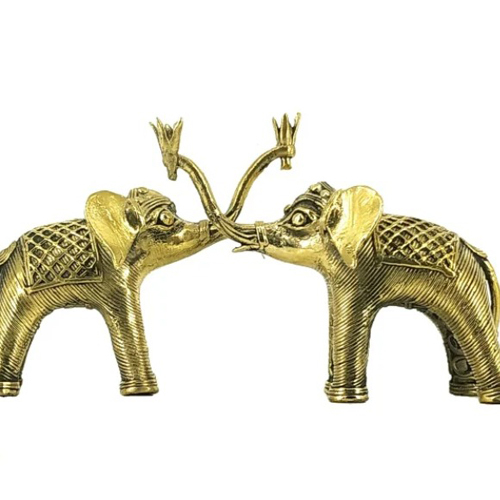 Traditional Dhokra Art Elephant