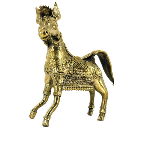 Traditional Dhokra Art Horse