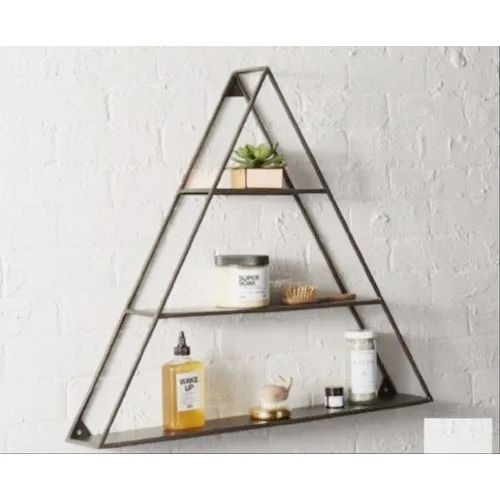 Triangle Shape Iron Wall Shelf