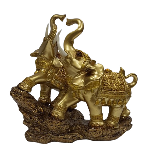 Elephant Couple Statues