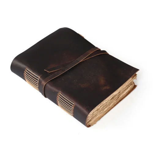 Leather Deckle Edge Diary