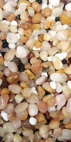 Original GOLDEN Quartz Round Polished Pebbles Interior Decoration Home