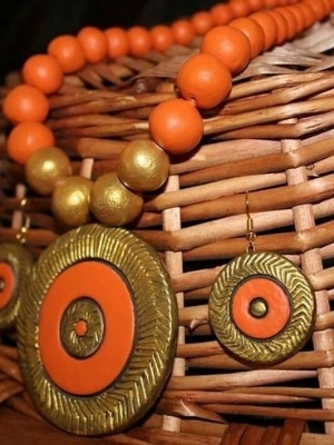 Handmade Terracotta Necklace Set