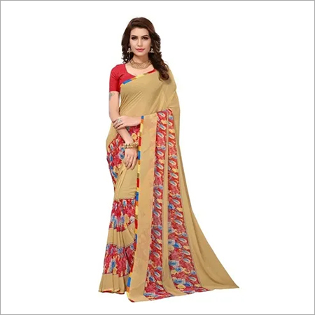 Fancy heavy georgette Saree